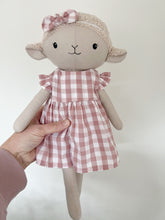 Dress-up Doll Outfit - Rose check dress