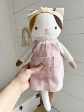 Dress-Up Doll Outfit - Corduroy pinafore & jersey top
