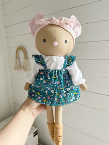 Dress-Up Doll Outfit - Ruffle-Strap Skirt & Floaty Blouse