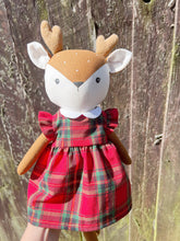 Meadow Folk Outfit - Christmas Plaid Ruffle Dress